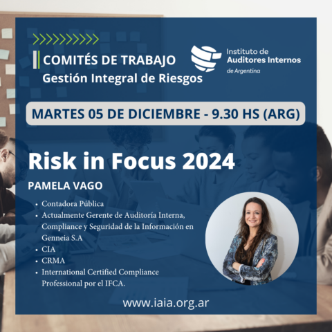 Meeting por ZOOM: «Risk in Focus 2024»