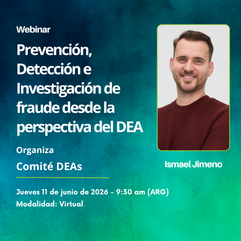 Webinar: Prevención, Detección e Investigación de fraude desde la perspectiva del DEA